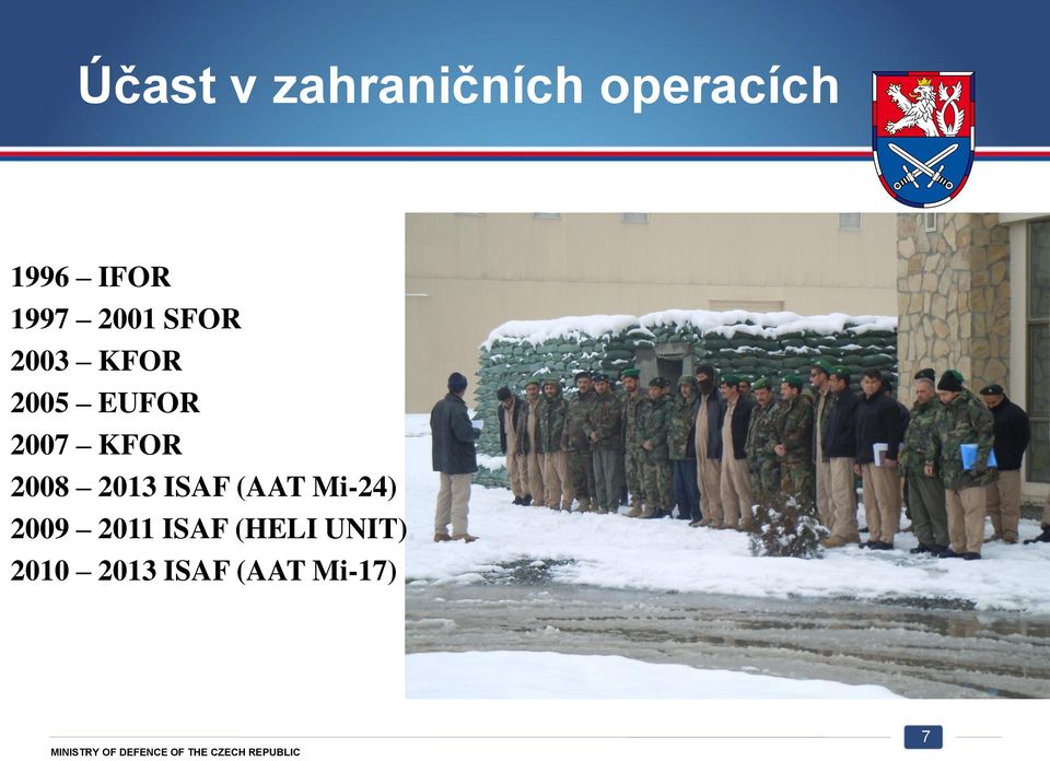 KFOR 2008 2013 ISAF (AAT Mi-24) 2009 2011