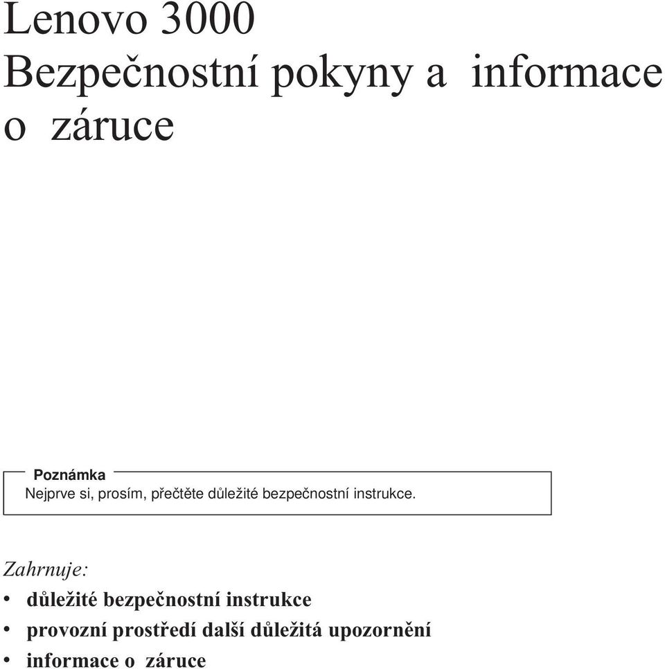 bezpečnostní instrukce.