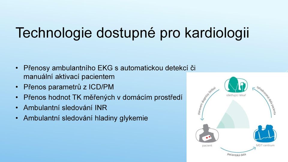 parametrů z ICD/PM Přenos hodnot TK měřených v domácím