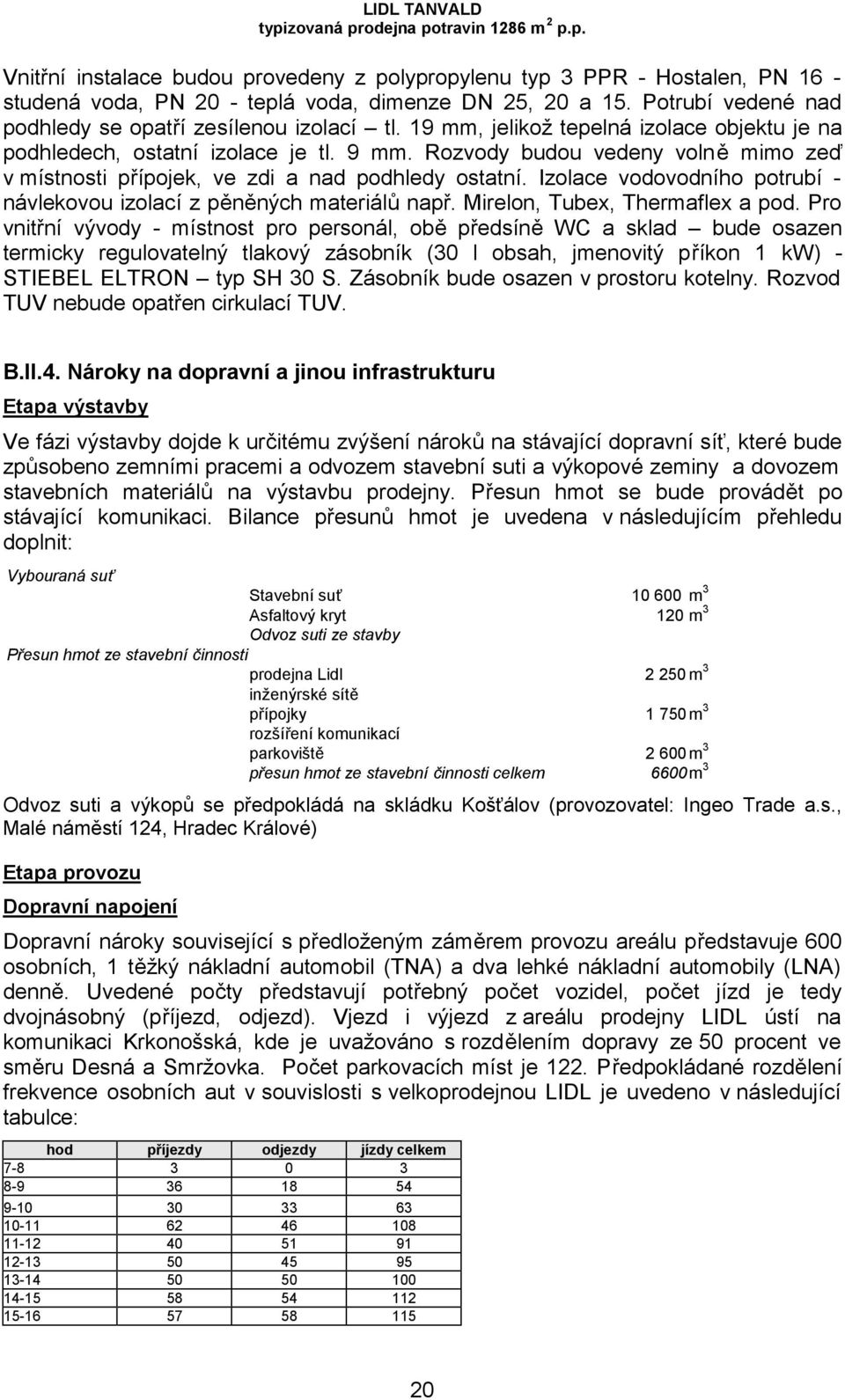 Izolace vodovodního potrubí - návlekovou izolací z pěněných materiálů např. Mirelon, Tubex, Thermaflex a pod.