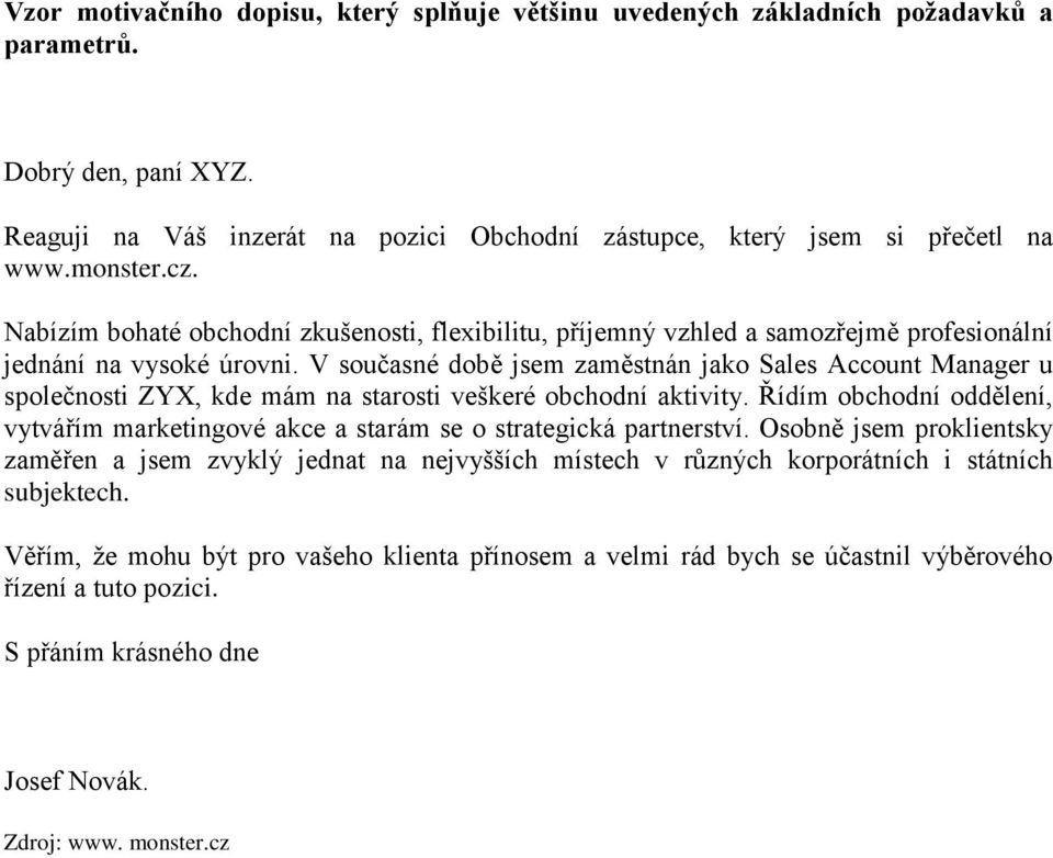 V současné době jsem zaměstnán jako Sales Account Manager u společnosti ZYX, kde mám na starosti veškeré obchodní aktivity.