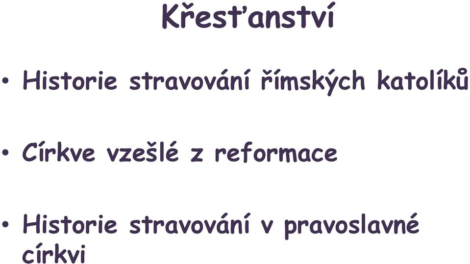 Církve vzešlé z reformace