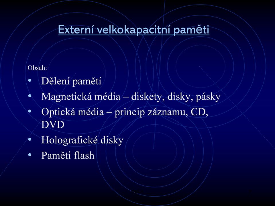 disky, pásky Optická média princip