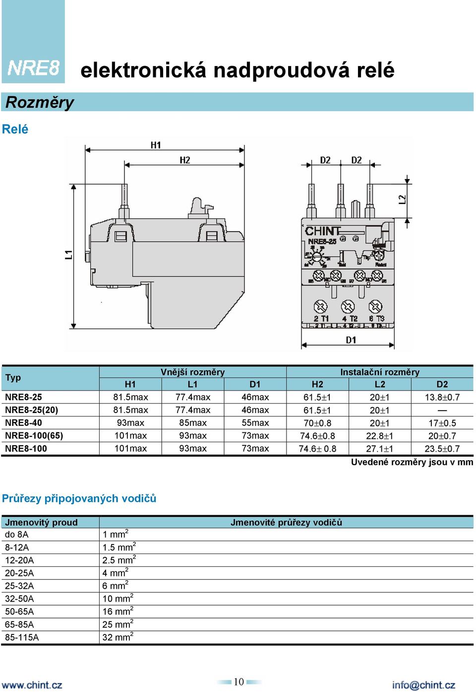 8±1 20±0.7 NRE8-100 101max 93max 73max 74.6± 0.8 27.1±1 23.5±0.