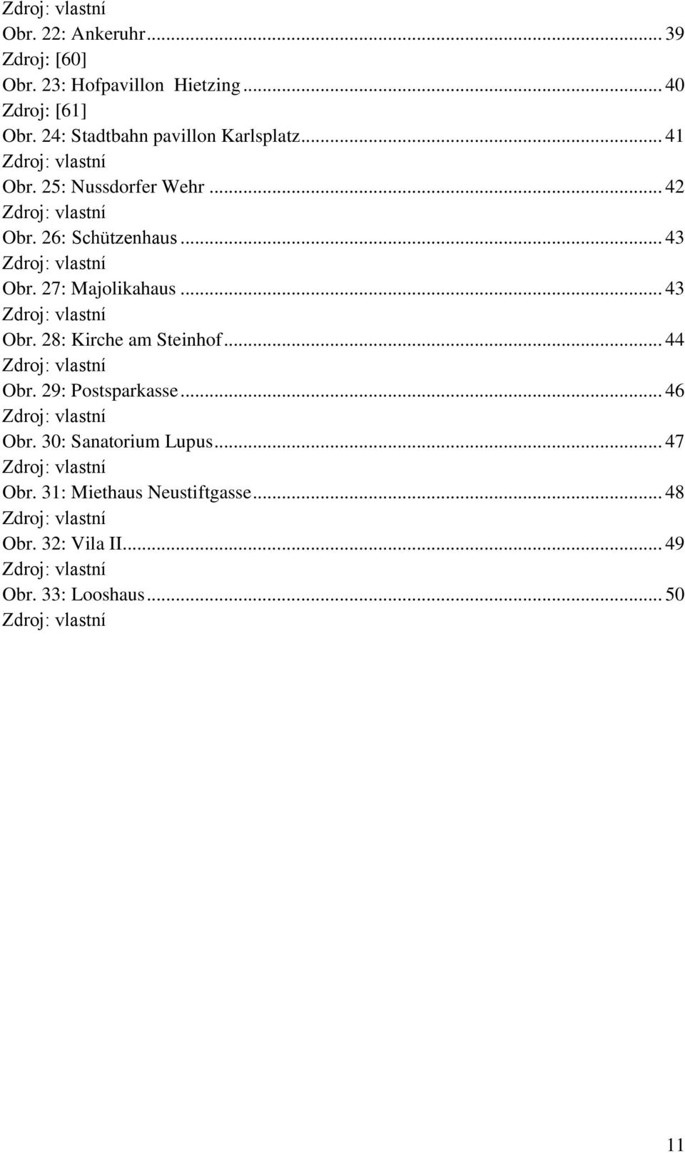 .. 43 Zdroj: vlastní Obr. 28: Kirche am Steinhof... 44 Zdroj: vlastní Obr. 29: Postsparkasse... 46 Zdroj: vlastní Obr. 30: Sanatorium Lupus.