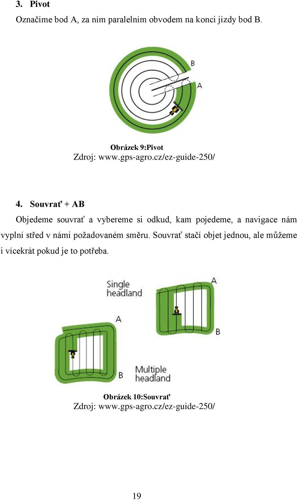 Souvrať + AB Objedeme souvrať a vybereme si odkud, kam pojedeme, a navigace nám vyplní střed v