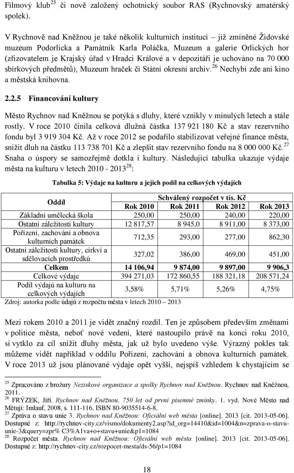 galerie Orlických hor (zřizovatelem je Krajský úřad v Hradci Králové a v depozitáři je uchováno na 70 000 sbírkových předmětů), Muzeum hraček či Státní okresní archiv.