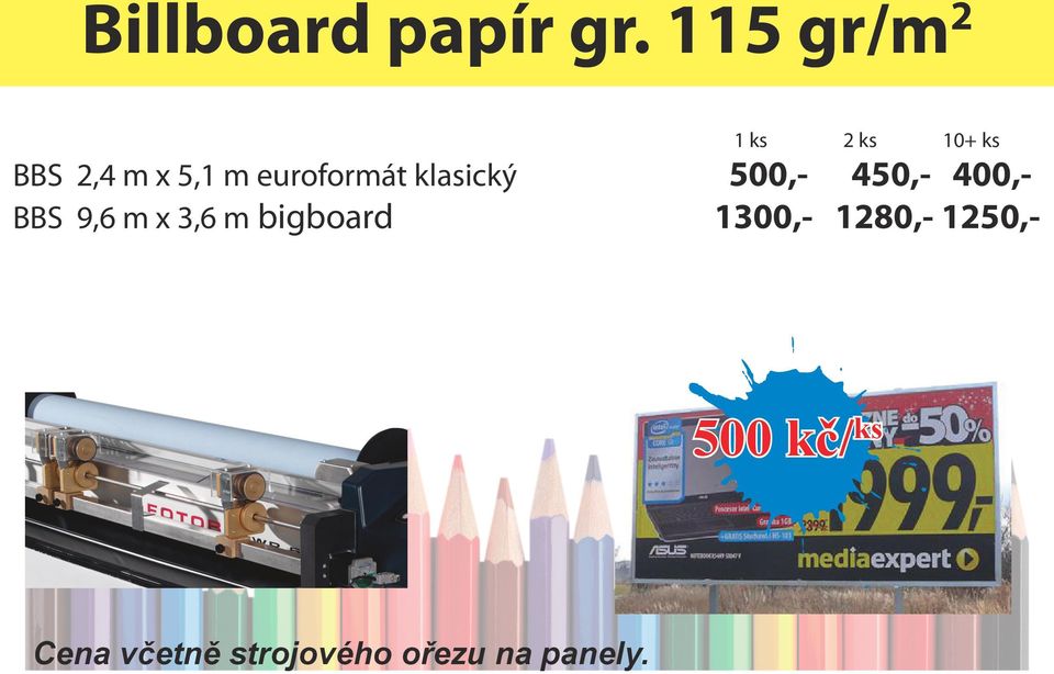 euroformát klasický 500,- 450,- 400,BBS 9,6 m x