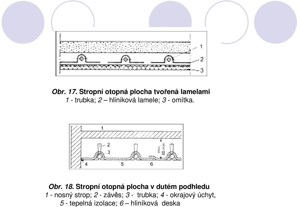 hliniková lamele; 3 - omítka. Obr. 18.