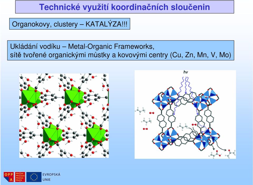 !! Ukládání vodíku Metal-Organic Frameworks,