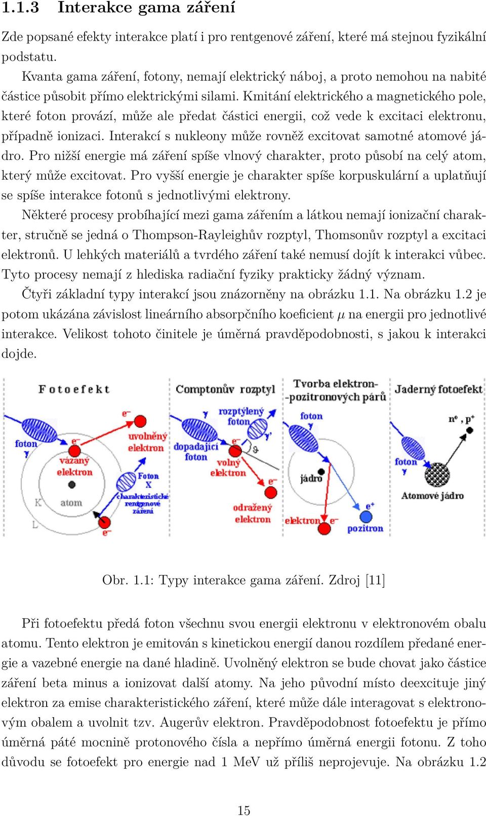 Kmitání elektrického a magnetického pole, které foton provází, může ale předat částici energii, což vede k excitaci elektronu, případně ionizaci.