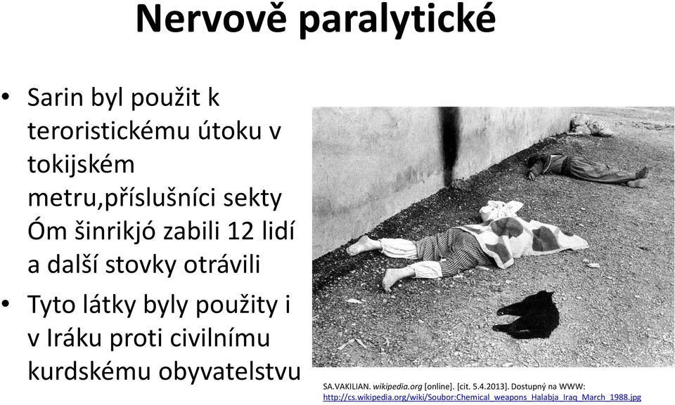 proti civilnímu kurdskému obyvatelstvu SA.VAKILIAN. wikipedia.org[online]. [cit. 5.4.2013].