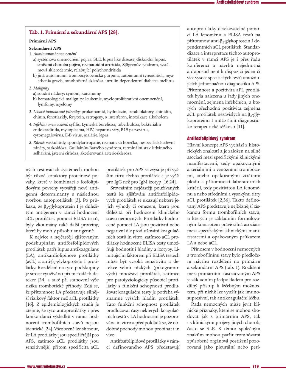 polychondritida b) jiná: autoimunní trombocytopenická purpura, autoimunní tyreoiditida, myasthenia gravis, mnohočetná skleróza, inzulin-dependentní diabetes mellitus 2.