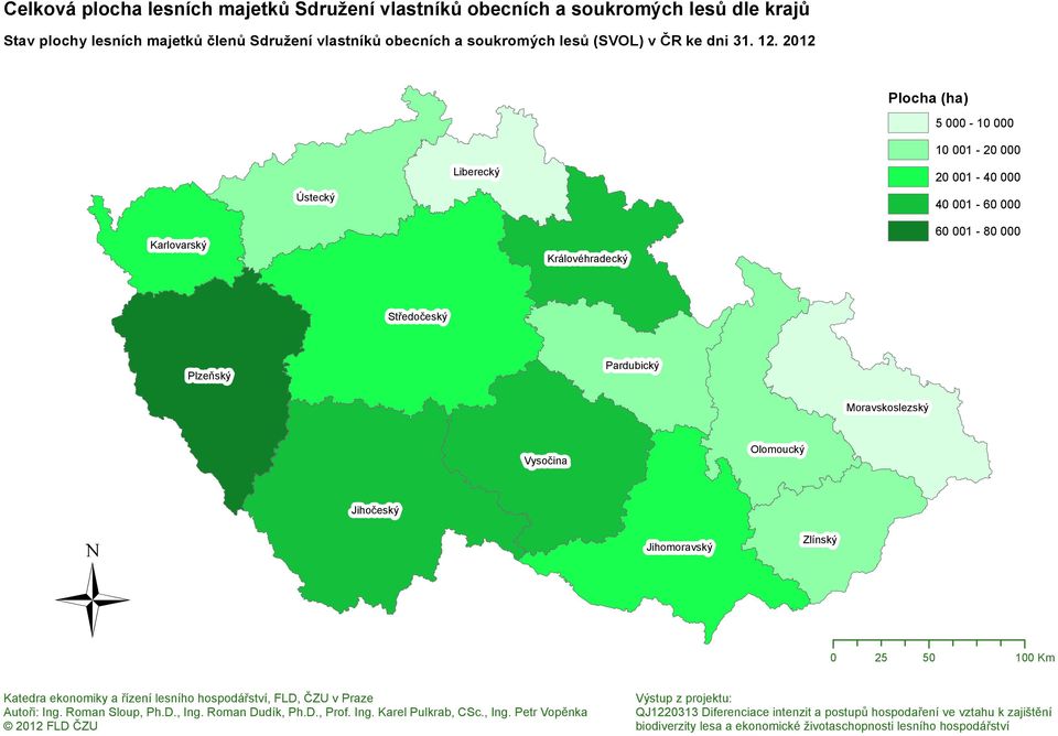 lesů (SVOL) v ČR ke dni 31. 12.