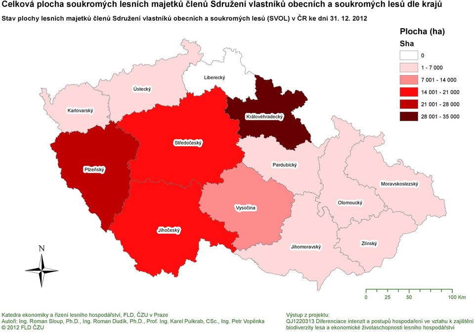 lesů (SVOL) v ČR ke dni 31. 12.