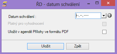 MO DUL P ŘEHLE D EDS/SM VS 5.2.5.5 Platnost dokumentu Pro platnost dokumentu je nutno vyplnit číslo jednací, podmínky a datum schválení.