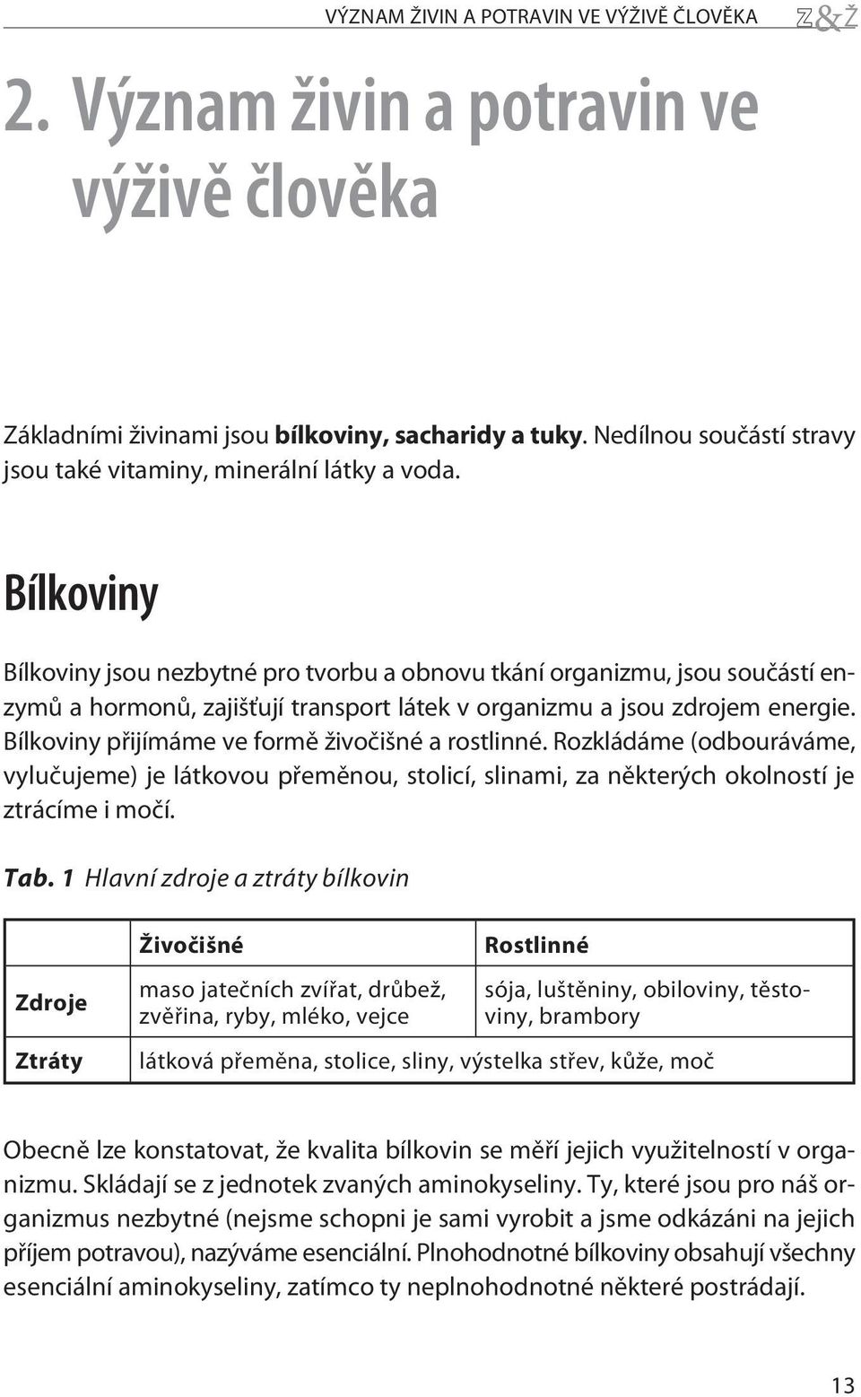 Bílkoviny Bílkoviny jsou nezbytné pro tvorbu a obnovu tkání organizmu, jsou souèástí enzymù a hormonù, zajišťují transport látek v organizmu a jsou zdrojem energie.