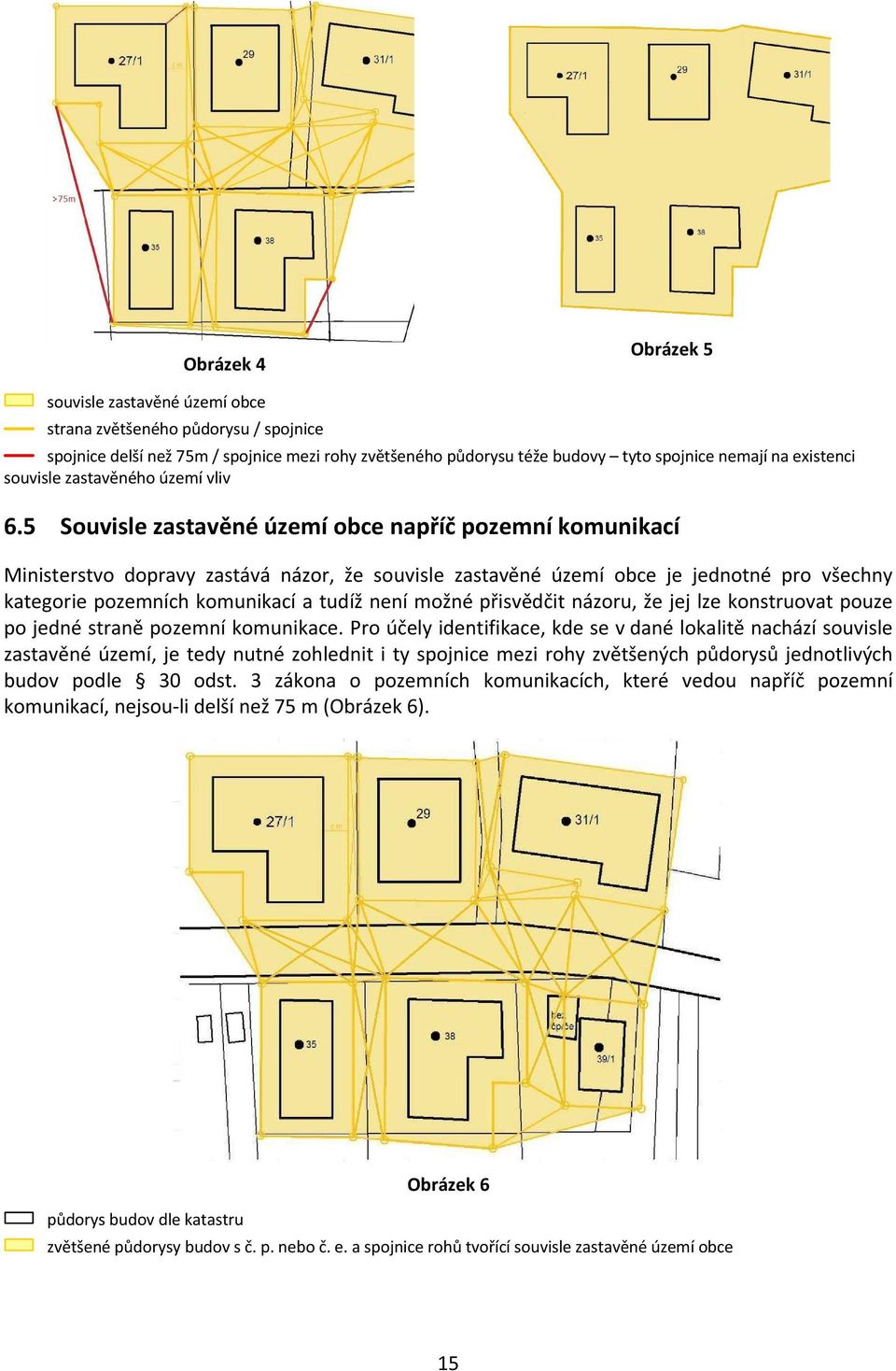 5 Suvisle zastavěné území bce napříč pzemní kmunikací Ministerstv dpravy zastává názr, že suvisle zastavěné území bce je jedntné pr všechny kategrie pzemních kmunikací a tudíž není mžné přisvědčit