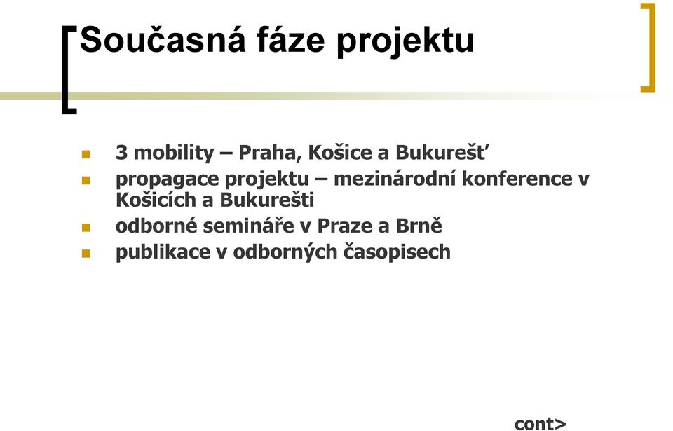 konference v Košicích a Bukurešti odborné