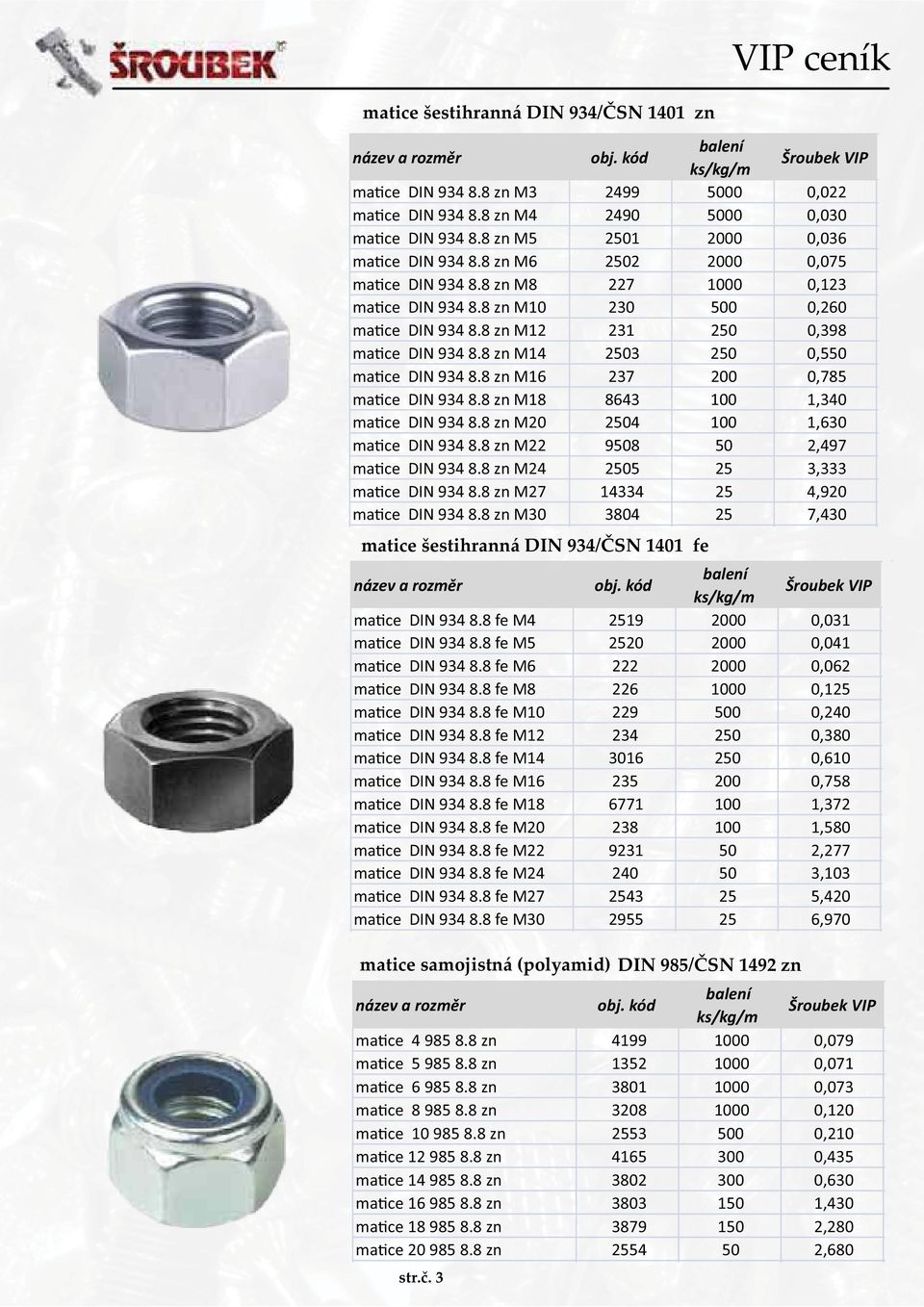 8 zn M16 237 200 0,785 ma ce DIN 934 8.8 zn M18 8643 100 1,340 ma ce DIN 934 8.8 zn M20 2504 100 1,630 ma ce DIN 934 8.8 zn M22 9508 50 2,497 ma ce DIN 934 8.8 zn M24 2505 25 3,333 ma ce DIN 934 8.