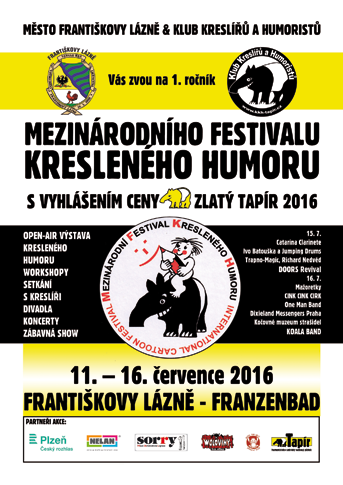 Františkolázeňské listy č. 7, 2016 strana 7 MEZINÁRODNÍ FESTIVAL KRESLENÉHO HUMORU FRANTIŠKOVY LÁZNĚ 1.