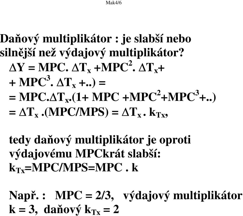 .) = T x.(mpc/mps) = T x.