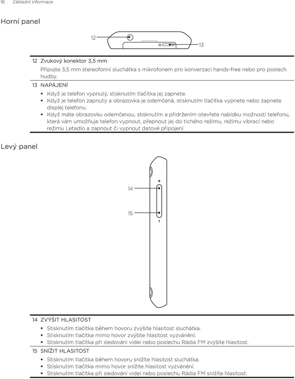 Když máte obrazovku odemčenou, stisknutím a přidržením otevřete nabídku možností telefonu, která vám umožňuje telefon vypnout, přepnout jej do tichého režimu, režimu vibrací nebo režimu Letadlo a