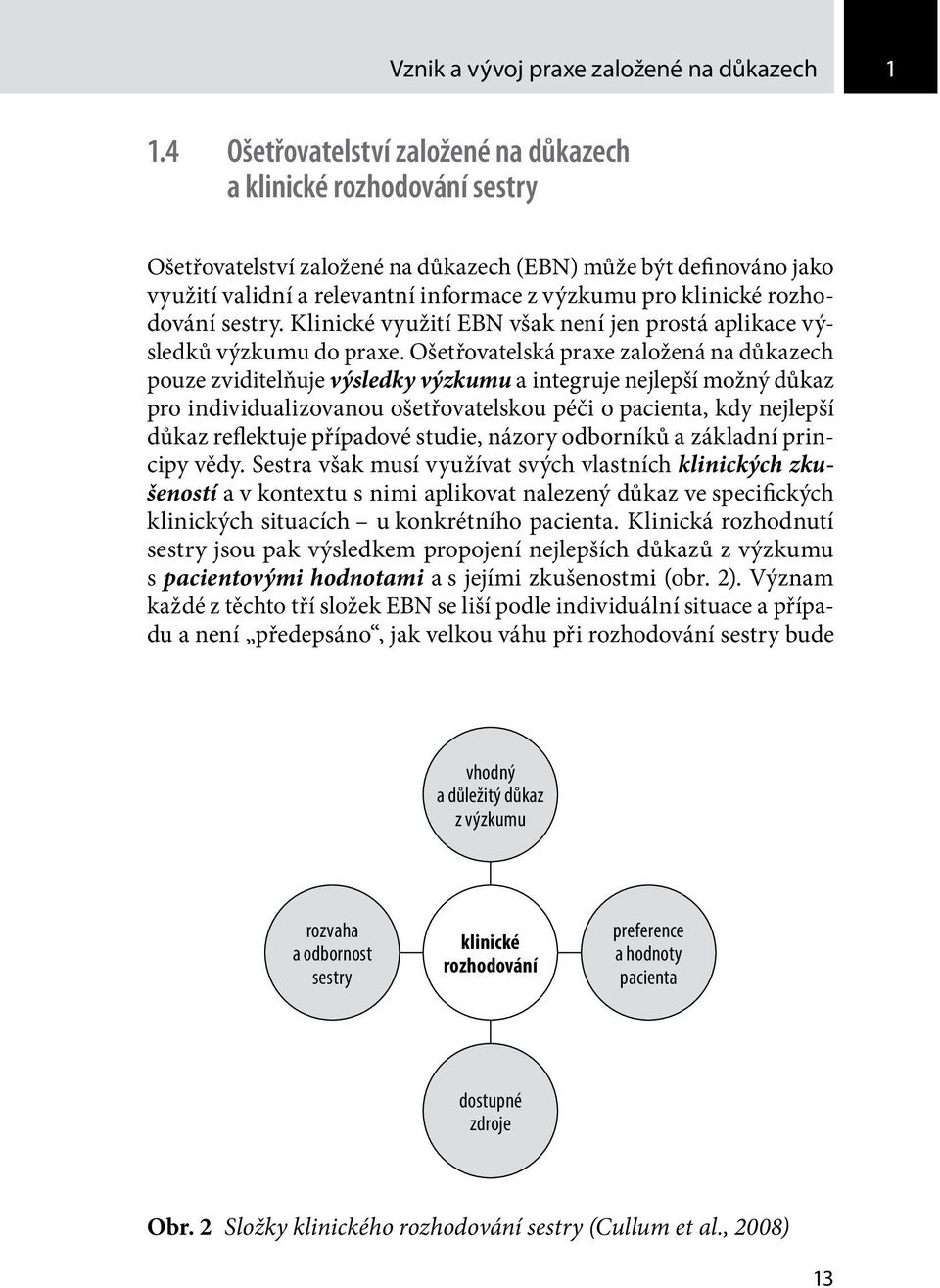 rozhodování sestry. Klinické využití EBN však není jen prostá aplikace výsledků výzkumu do praxe.