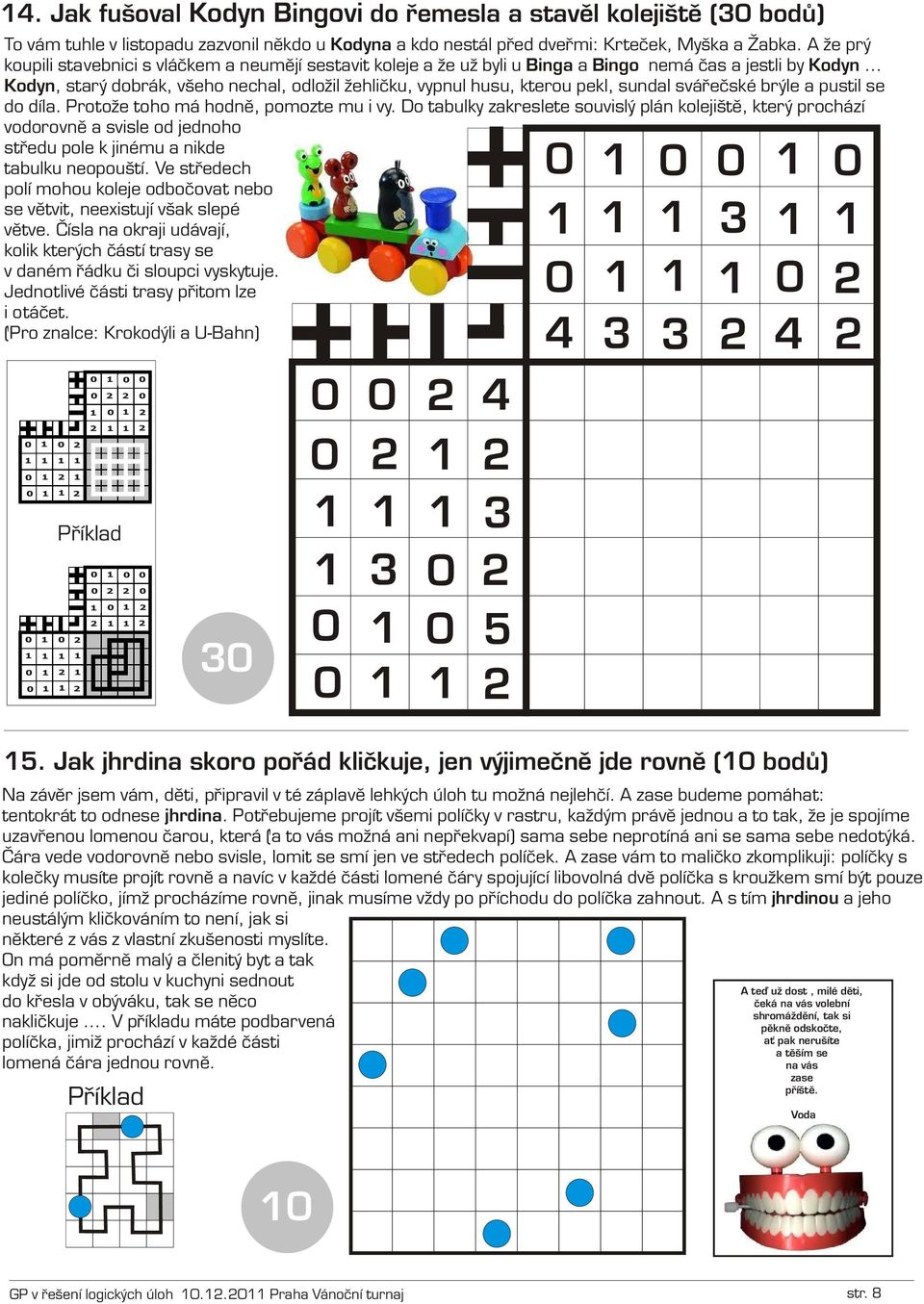 .. Kodyn, starý dobrák, všeho nechal, odložil žehlièku, vypnul husu, kterou pekl, sundal sváøeèské brýle a pustil se do díla. Protože toho má hodnì, pomozte mu i vy.