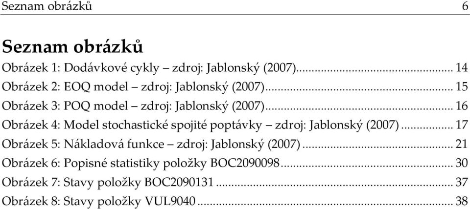 .. 16 Obrázek 4: Model stochastické spojité poptávky zdroj: Jablonský (2007).