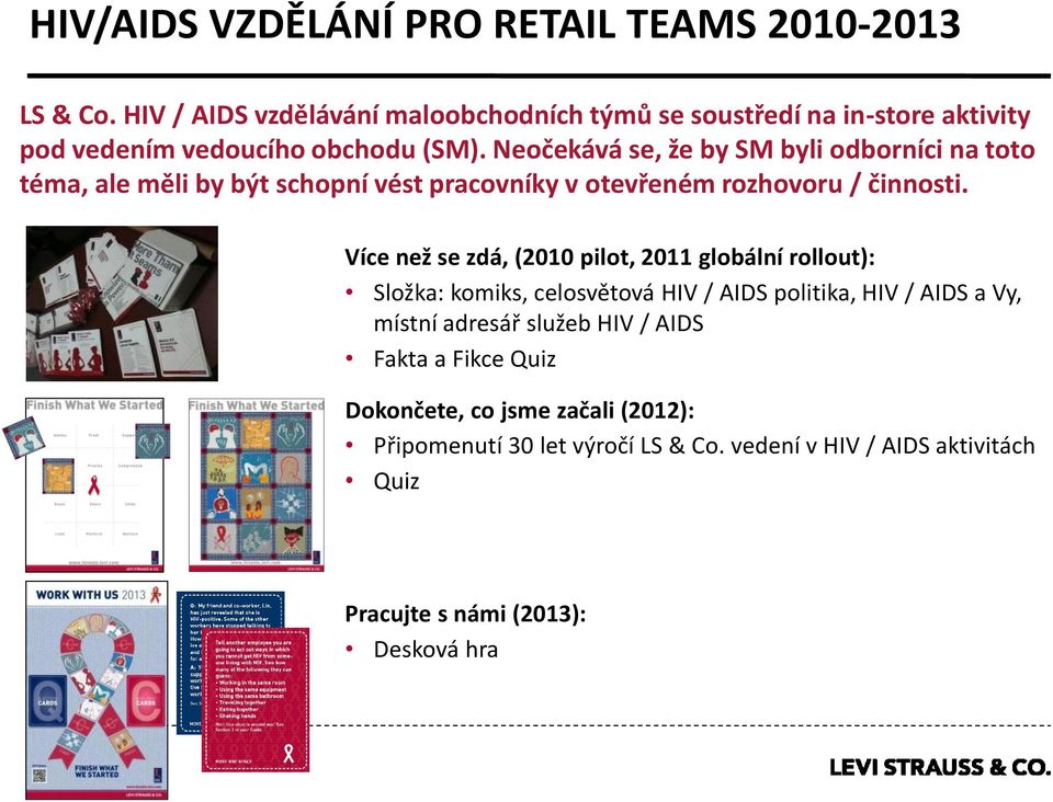 Neočekává se, že by SM byli odborníci na toto téma, ale měli by být schopní vést pracovníky v otevřeném rozhovoru / činnosti.