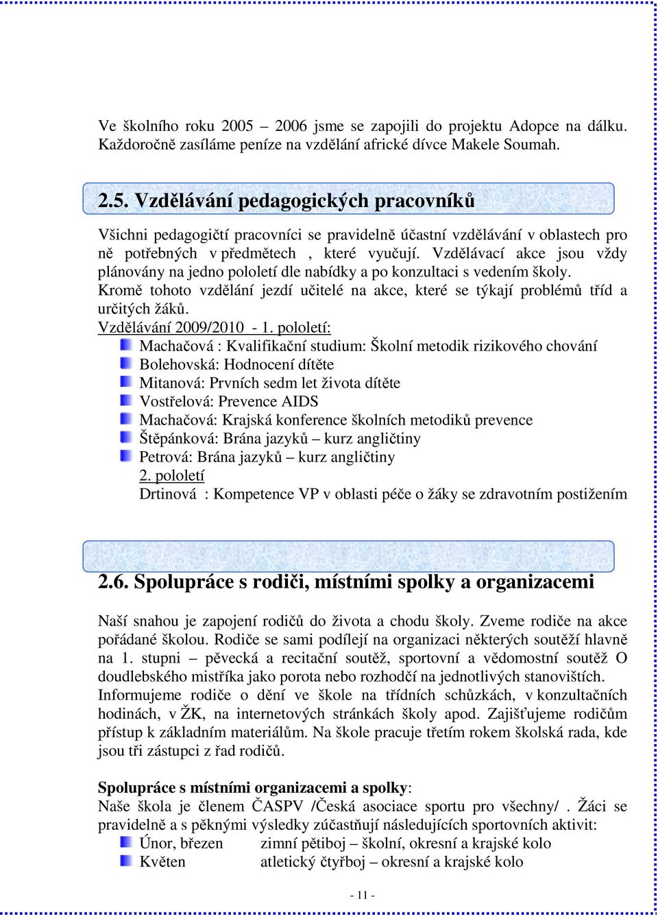 Vzdělávání 2009/2010-1.