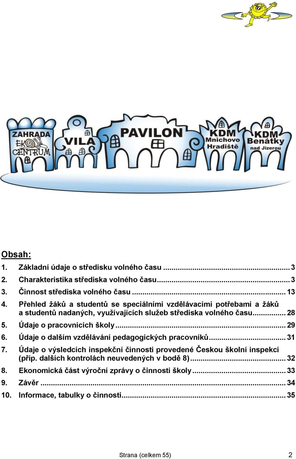 Údaje o pracovnících školy... 29 6. Údaje o dalším vzdělávání pedagogických pracovníků... 31 7.