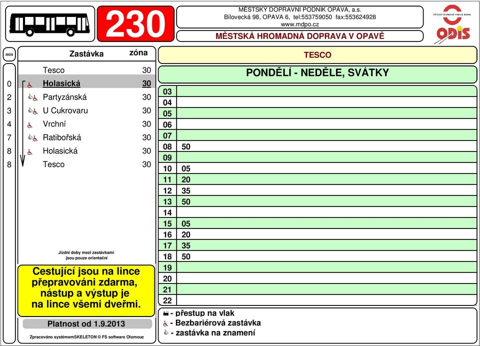 Holasická 3 Platnost od 1.9.