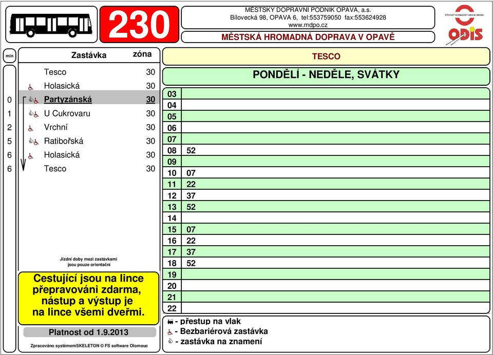 Holasická 3 Platnost od 1.9.