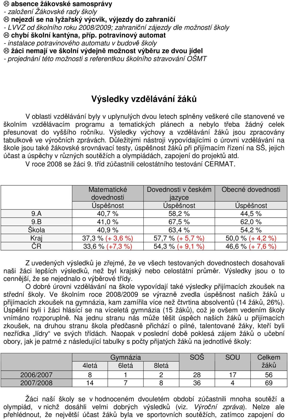 potravinový automat - instalace potravinového automatu v budově školy žáci nemají ve školní výdejně možnost výběru ze dvou jídel - projednání této možnosti s referentkou školního stravování OŠMT