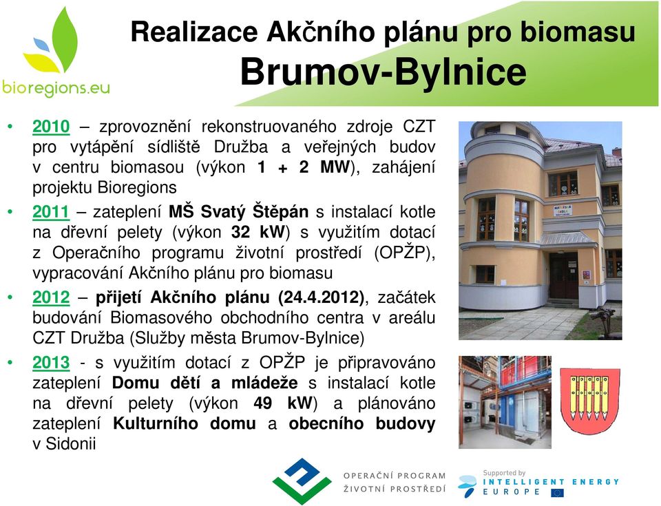 vypracování Akčního plánu pro biomasu 2012 přijetí Akčního plánu (24.