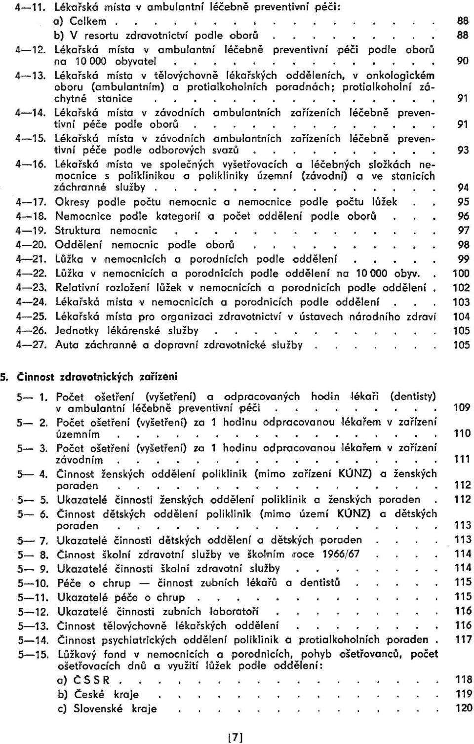 Lékařská místa v tělovýchovně lékařských odděleních, v onkologickém oboru (ambulantním) a protialkoholních po r:adnách; protialkoholní záchytné stanice 91 4-14.