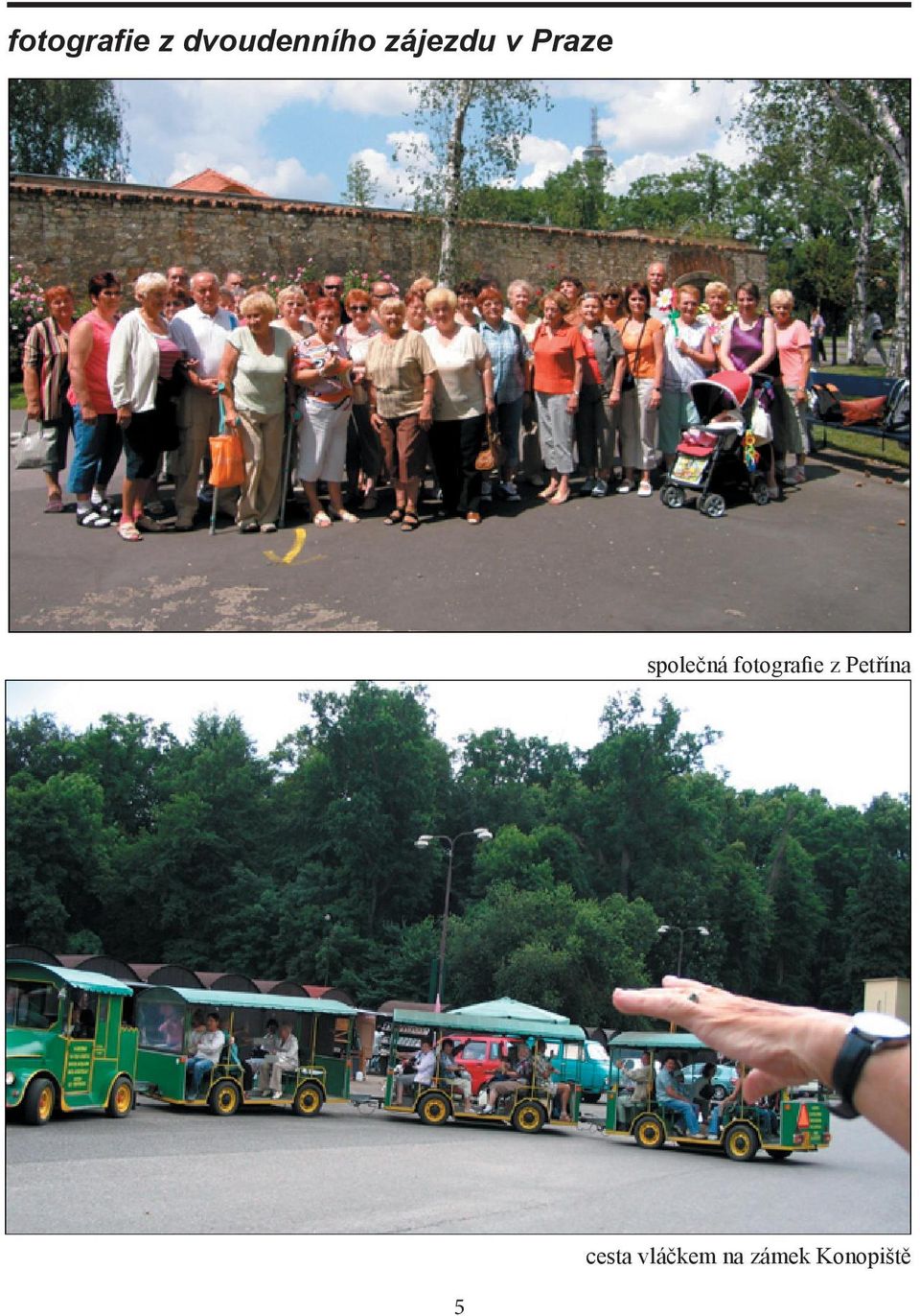 fotografie z Petřína cesta