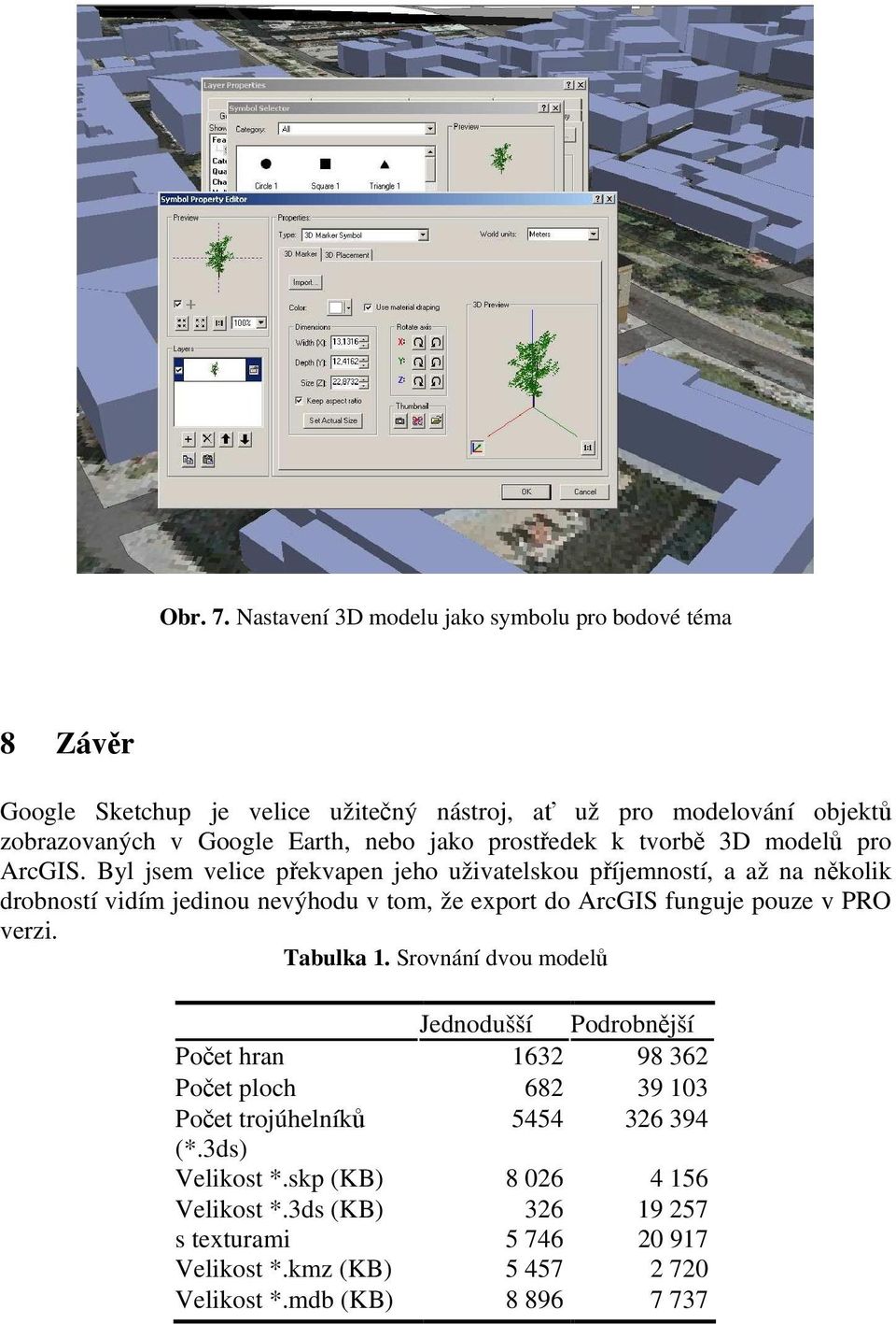 jako prostředek k tvorbě 3D modelů pro ArcGIS.