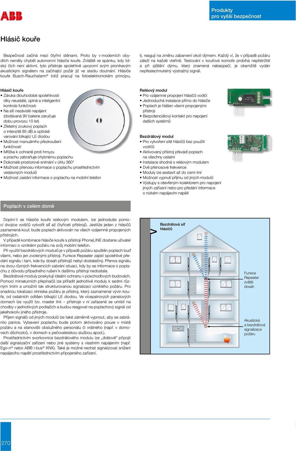 Hlásiče kouře Busch-Rauchalarm totiž pracují na fotoelektronickém principu, tj. reagují na změnu zabarvení okolí dýmem. Každý ví, že v případě požáru záleží na každé vteřině.