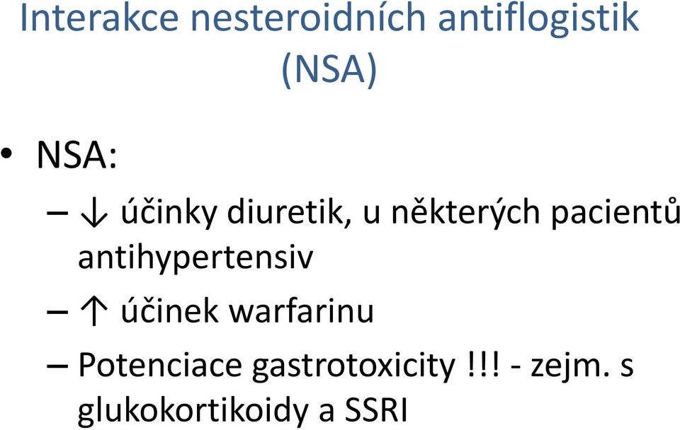 antihypertensiv účinek warfarinu Potenciace