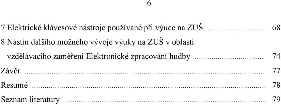 oblasti vzdělávacího zaměření Elektronické zpracování