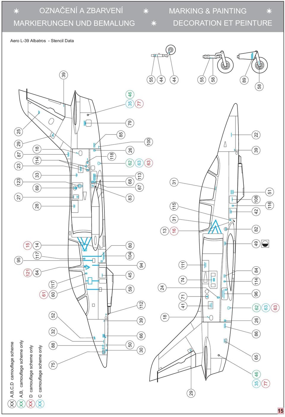 15 6 7 1 61 60 7 59 5 10 80 2 9 2 1 16 1 71 7 1 62 96 8 9 82 6 6 52 18 26 2 66 86 A,B,C,D camouflage scheme