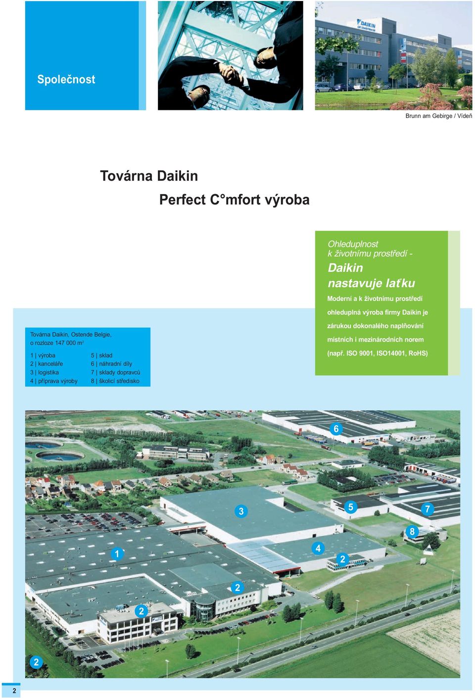 rozloze 147 000 m 2 1 výroba 2 kanceláře 3 logistika 4 příprava výroby 5 sklad 6 náhradní díly 7 sklady dopravců 8 školicí