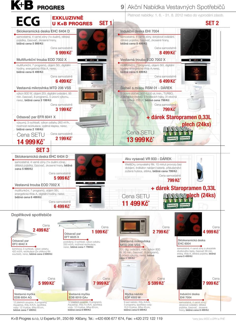 časovač, 8 programů, 5 úrovní výkonu, nerez, běžná cena 3 199 Kč EFR 6041 X výsuvný, 3 rychlosti, výkon odtahu 260 m 3 /h, možnost recirkulace, zpětná klapka, nerez, běžná cena 2 199 Kč 5 999 Kč * 8