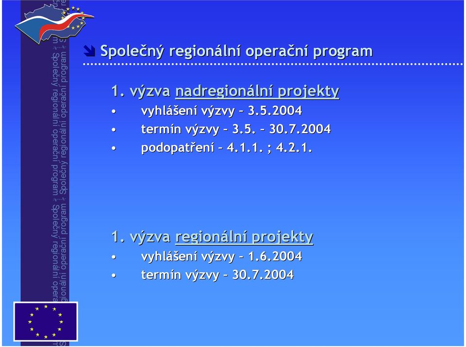 . termín n výzvy.... podopatřen ení... ;.