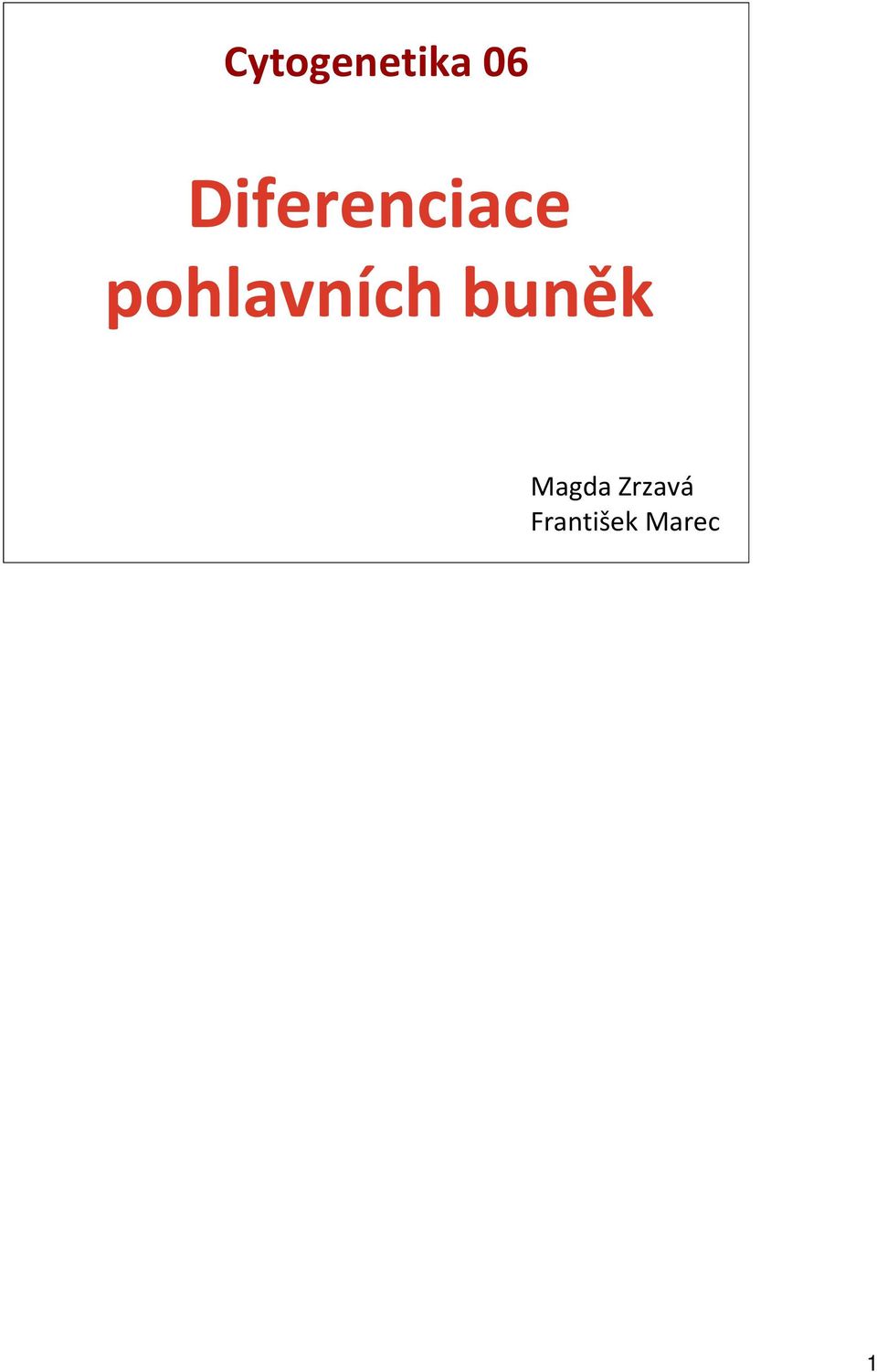 pohlavních buněk