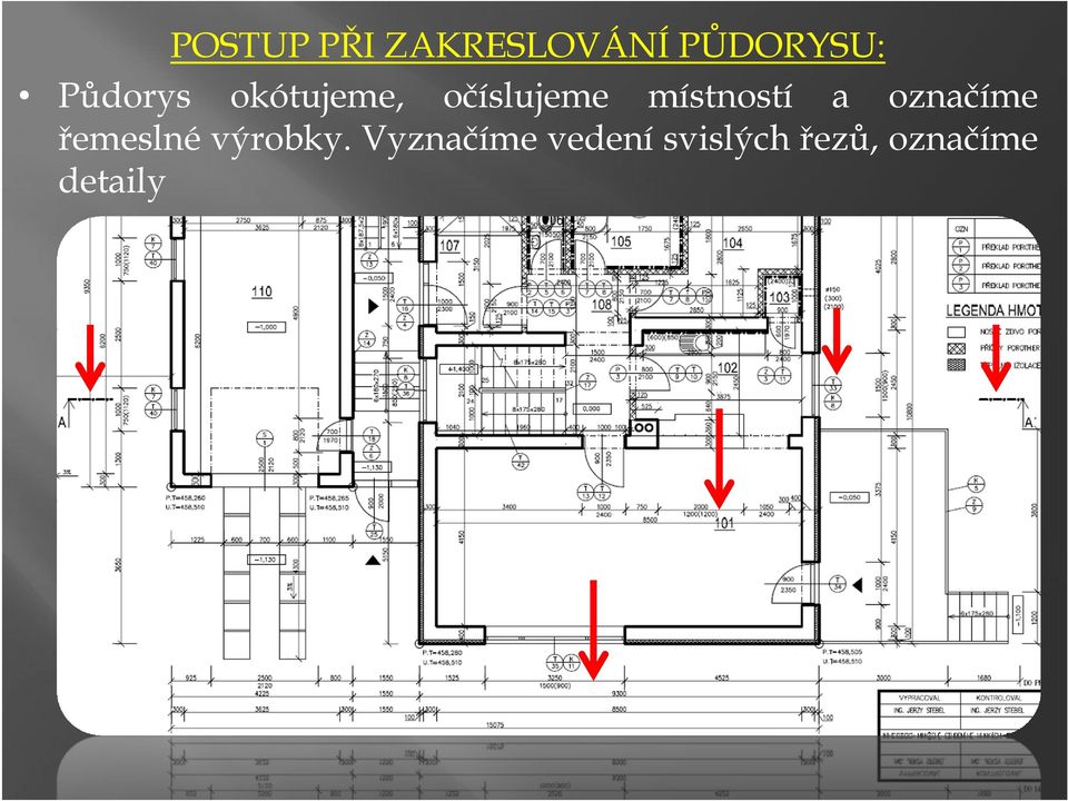 místností a označíme řemeslné výrobky.