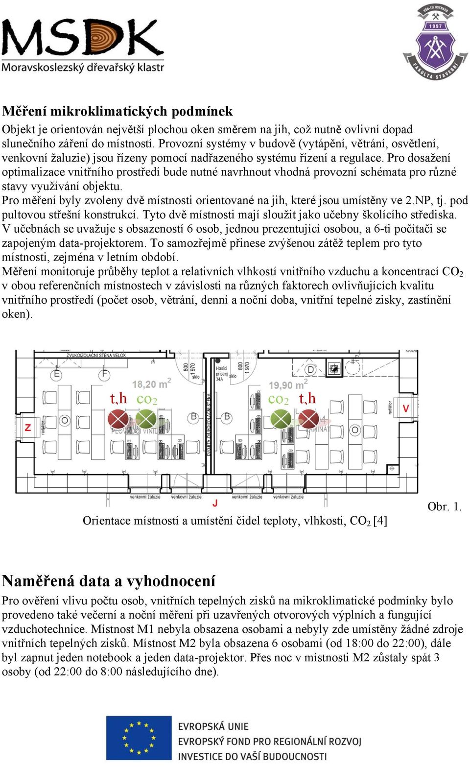 Pro dosažení optimalizace vnitřního prostředí bude nutné navrhnout vhodná provozní schémata pro různé stavy využívání objektu.